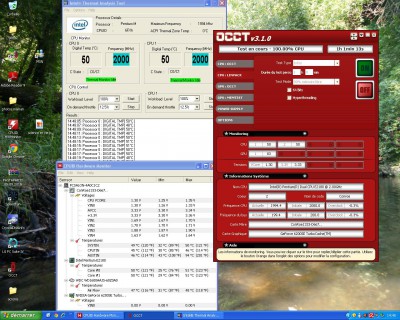 C'est la carte graphique et le chipset qui ont pris le plus cher lol, la CG était à 85°.