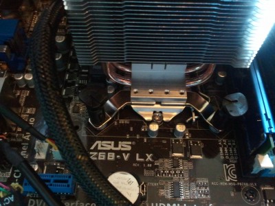 les fixations du ventirad