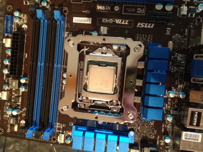 Mise en place du processeur i5 2500k