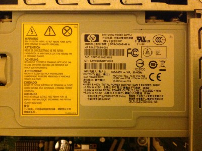 Voila le descriptif de mon alim qui est de 300 W MAX