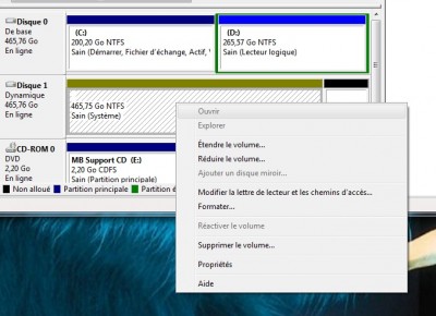 Voilà les solutions que j'ai dans cet onglet